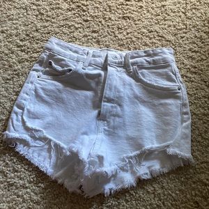 Zara high waisted white shorts size 2
